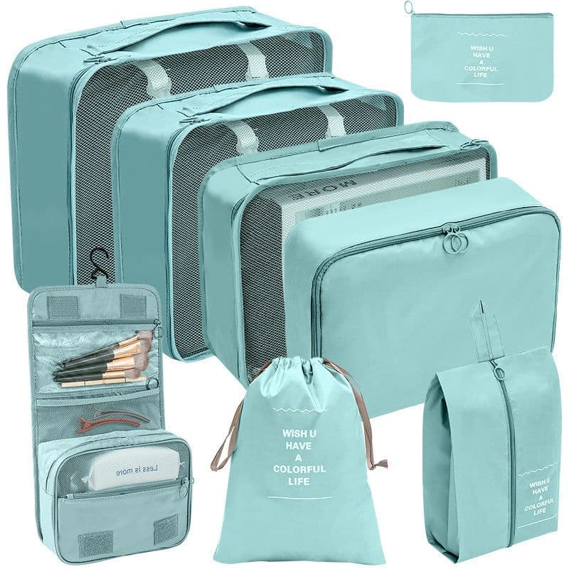 image-Travel Storage Organizer 7-Piece Set - Dark Blue