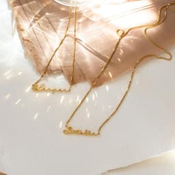 image-Rose Gold Personalized Name Necklace Stainless Steel