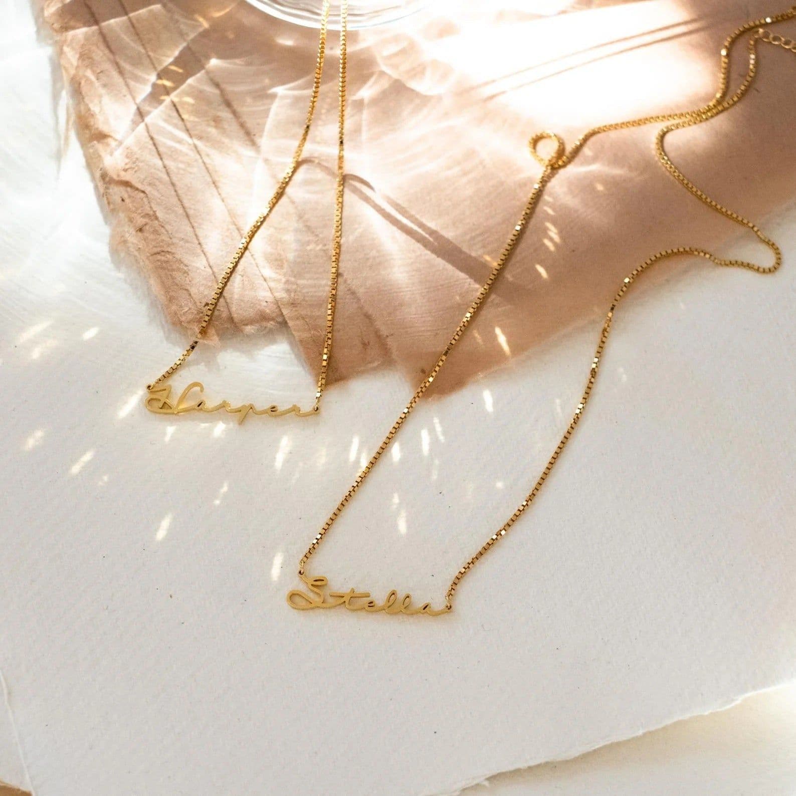 image-Rose Gold Personalized Name Necklace Stainless Steel