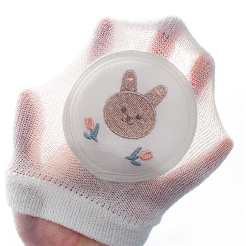 image-Cute baby knee pads for boys and girls crawling protective gear baby toddler anti-fall pure white sponge elbow pads summer thin