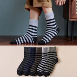 image-Men's Winter Velvet Thick Terry Socks - One Size Fits All