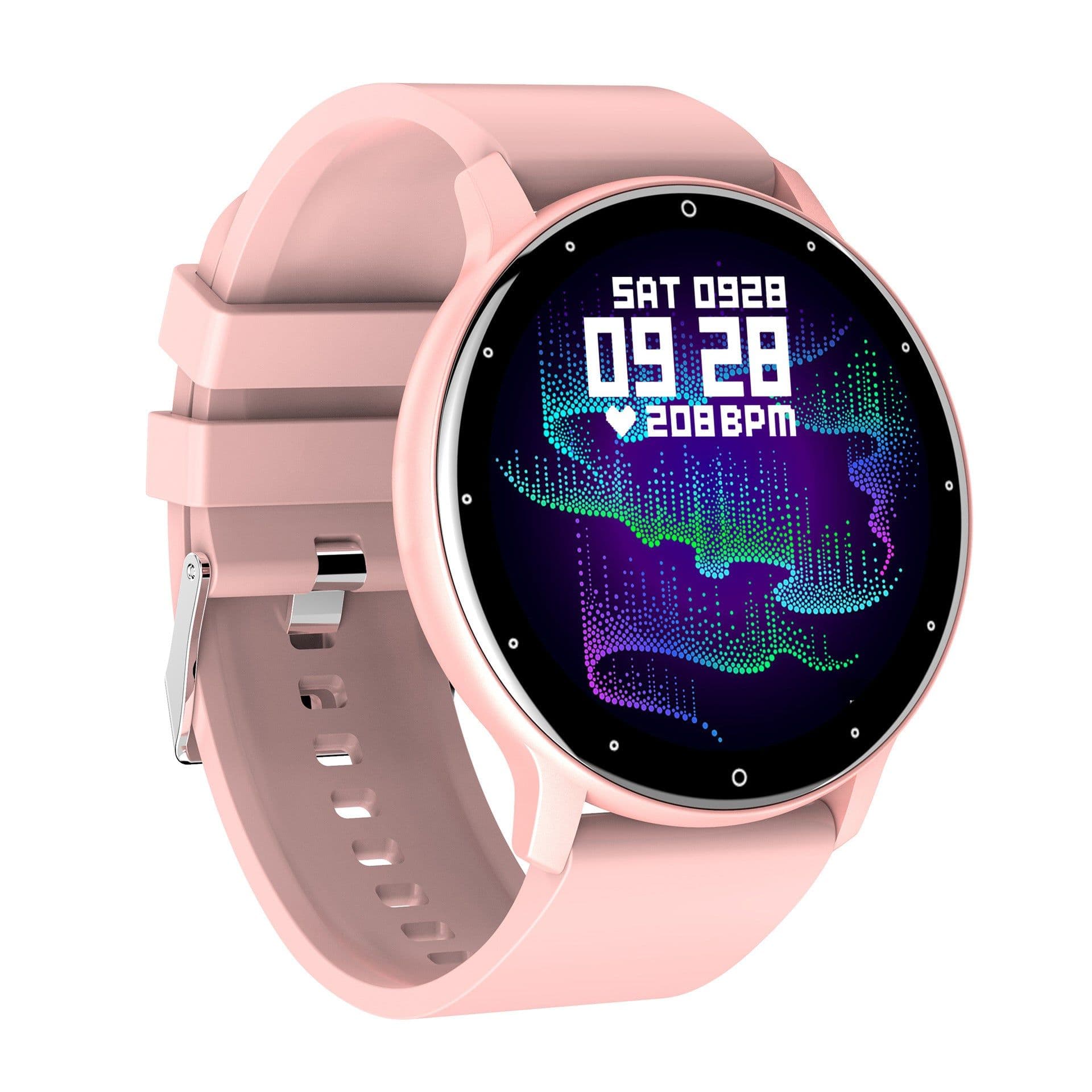 image-lormocat ZL02D Smart Watch - Yellow Heart Rate Blood Oxygen Monitor 1.28" IPS Screen