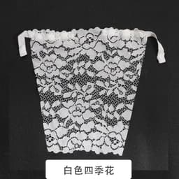 image-Lace Bralette Triangle Cup - White Anti-Light