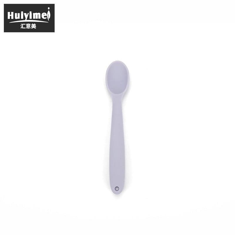 image-Leida Silicone Baby Bowl Set - Purple Anti-Fall Spoon Included