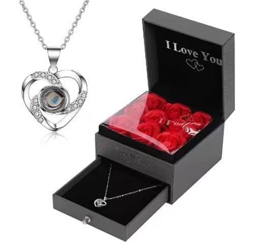 image-925 Sterling Silver Projection Necklace Women