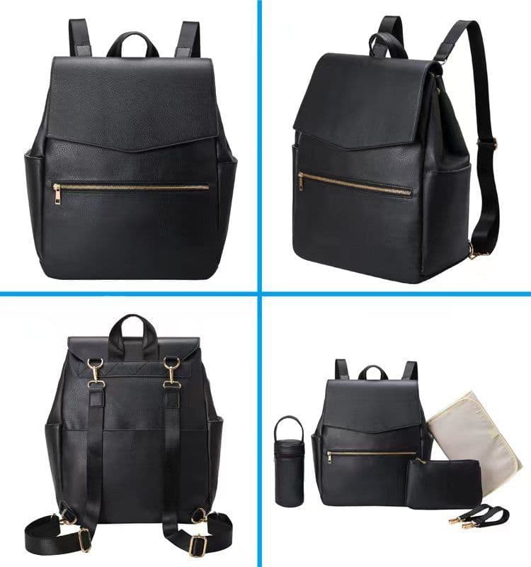 image-Factory Direct PU Mother & Baby Backpack - Waterproof & Multifunctional