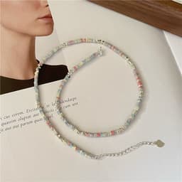 image-Sterling Silver Triangle Necklace - Women's 925 Silver Bracelet 21cm-50cm