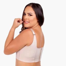 image-Nylon Bra 3/4 Cup Black Size 50 - Fixed Straps