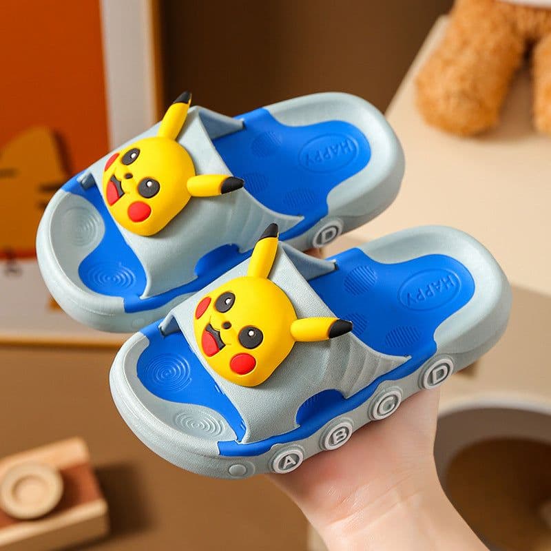 image-Hanzhai Children's Slippers - Sapphire Cartoon Animal