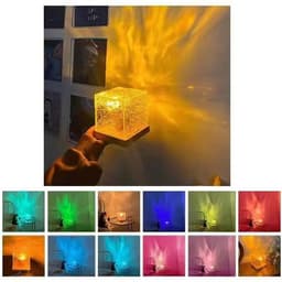 image-Water Ripple Night Lamp - 16 Color LED Projector