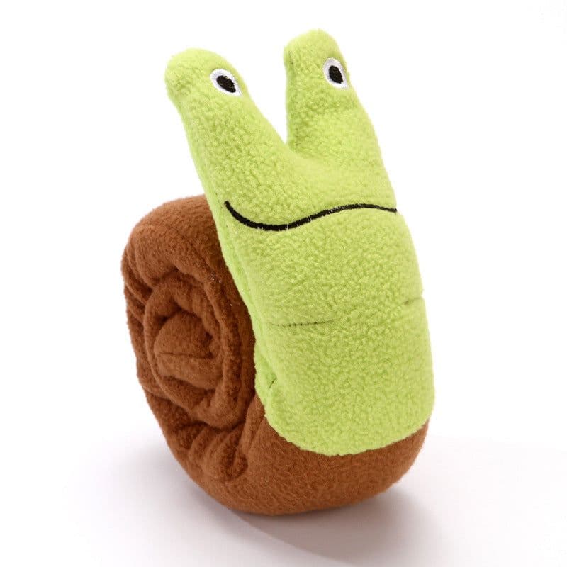 image-Han Hanle Plush Snail Dog Toy - Sound & Sniffing