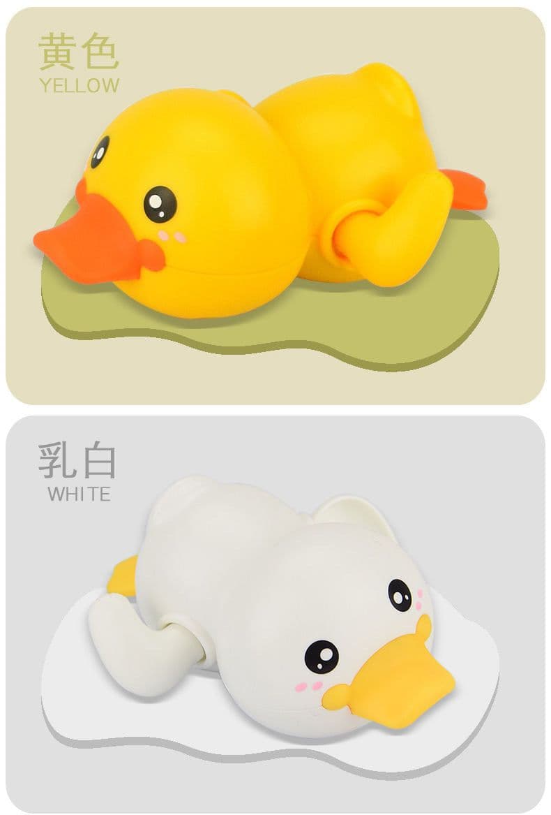 image-Baby Bath Toys Set - Turtle Dolphin Duck Frog