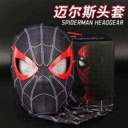 image-Spider-Man Hood - Movable Eyes - Red