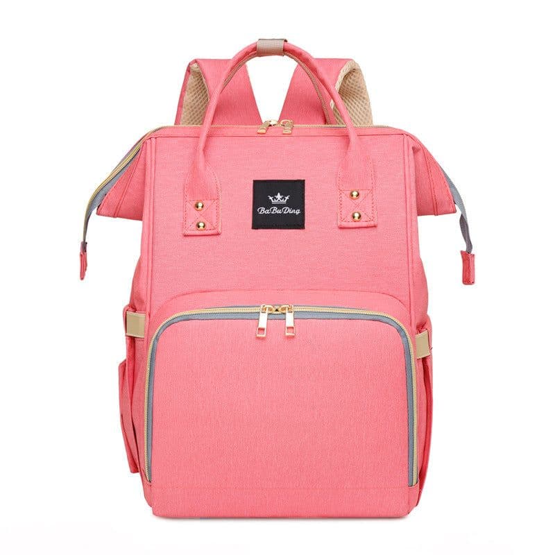 image-Mummy Backpack Large Capacity Grey Oxford Cloth