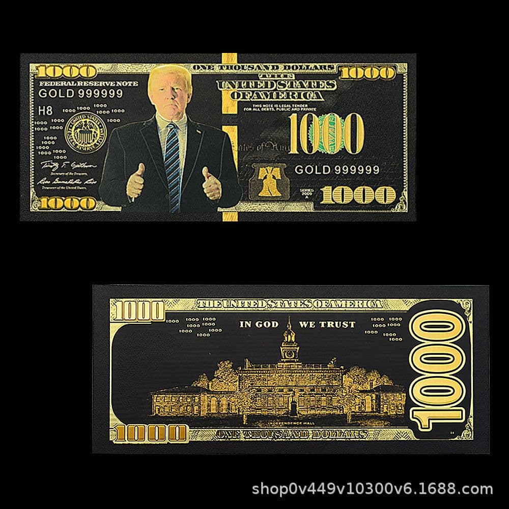 image-Trump Gold Foil Commemorative Card Set