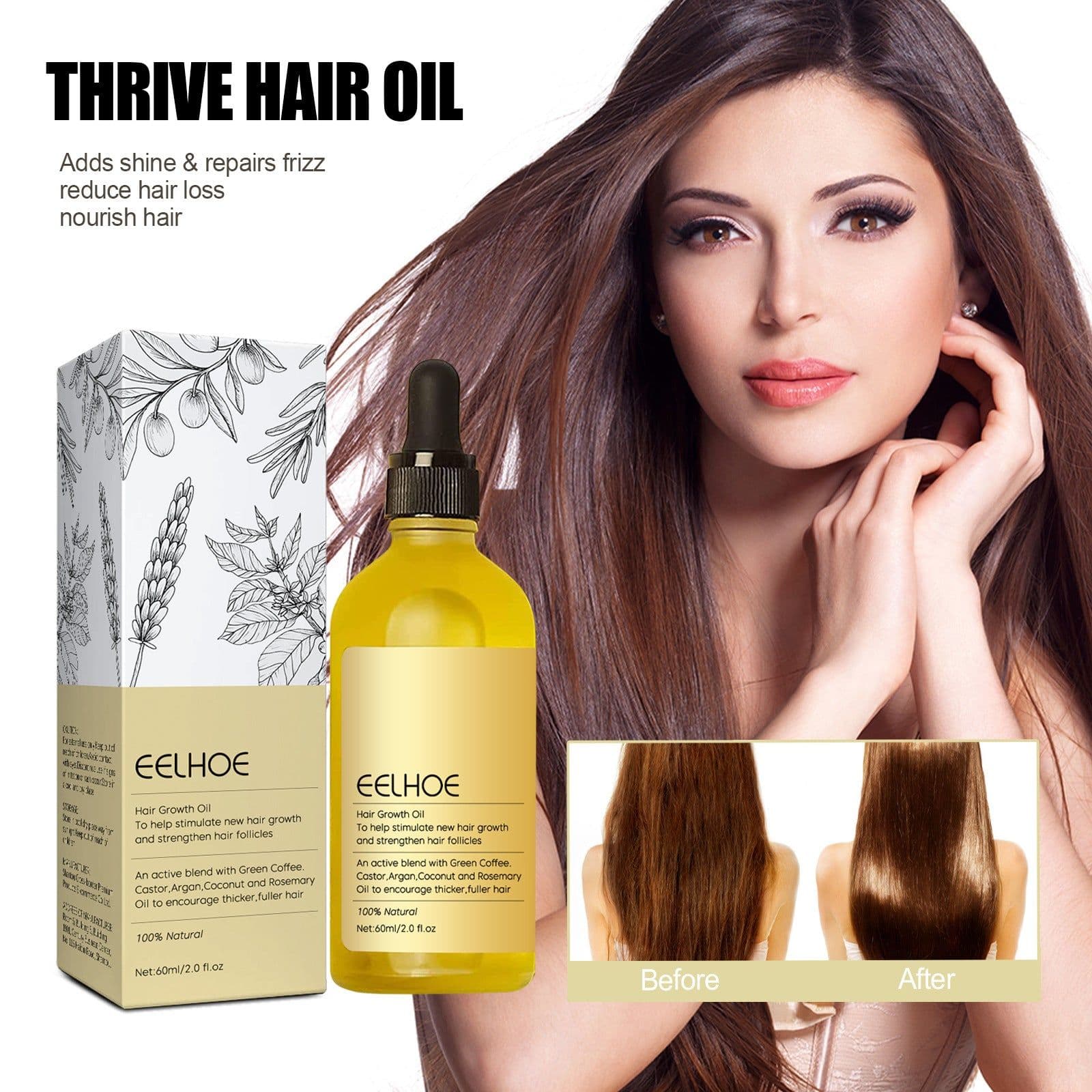 image-EELHOE Rosemary Hair Thickness Essential Oil 60ml