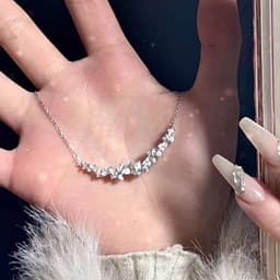 image-Heartfelt Wisteria Flower Diamond Bracelet - Luxury 2023 Gift for Women