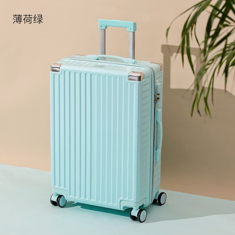 image-Aluminum Frame Luggage Trolley Bag - 24" Black