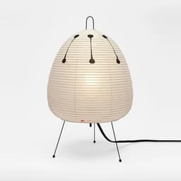 image-Japanese Noguchi Akari Rice Paper Floor Lamp Wabi-Sabi Style 1A Metal Orange