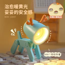 image-LED Night Light Pet Decoration Mini Phone Holder - Orange