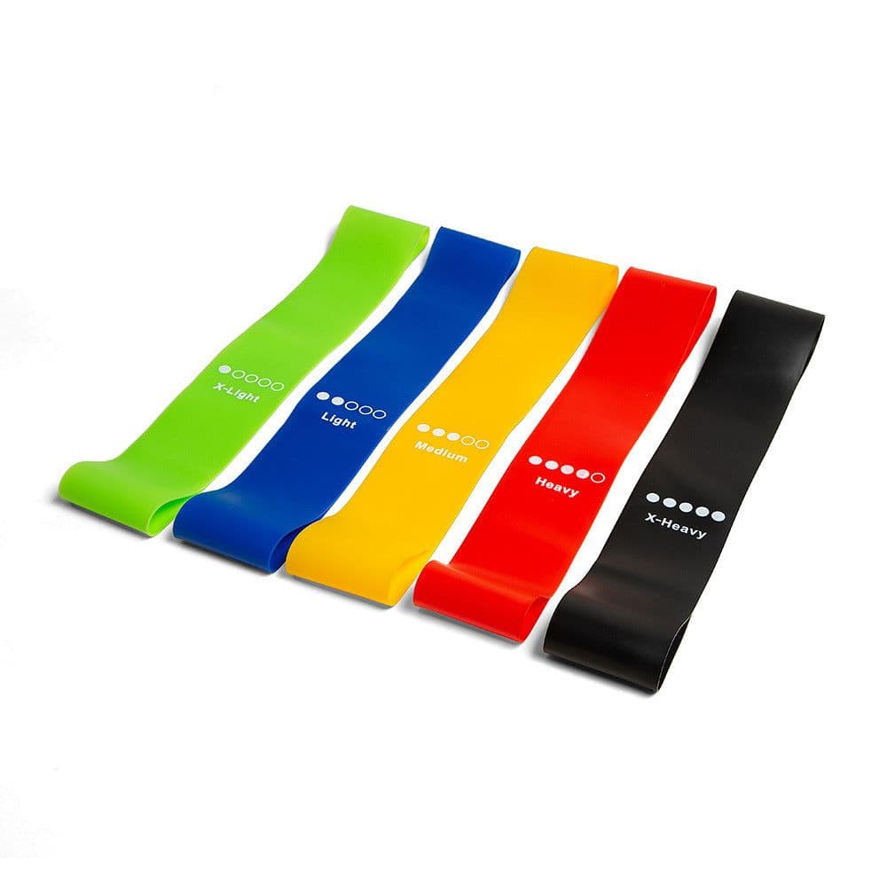 image-Latex Resistance Bands Set 5 Pack - Yoga Exercise