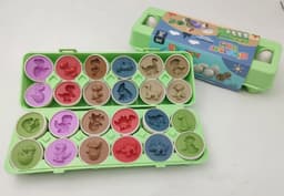 image-Cross-border special for smart egg pairing twisted egg recognition color children's educational early education assembled toy simulation egg box