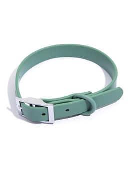 image-Waterproof Dog Harness - PVC Anti-Bite Dog Collar & Leash Brown Set