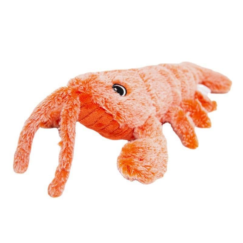 image-Jumping Shrimp Cat Toy - Electric Catnip Plush