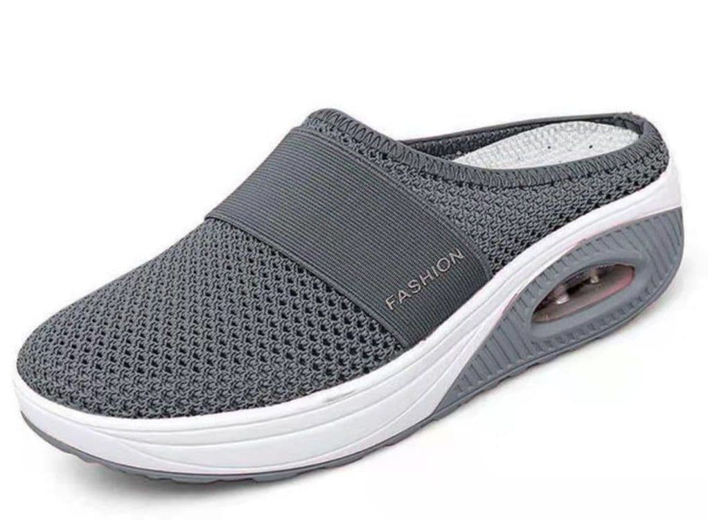 image-Women's Baotou Mesh Slippers Black Size 43