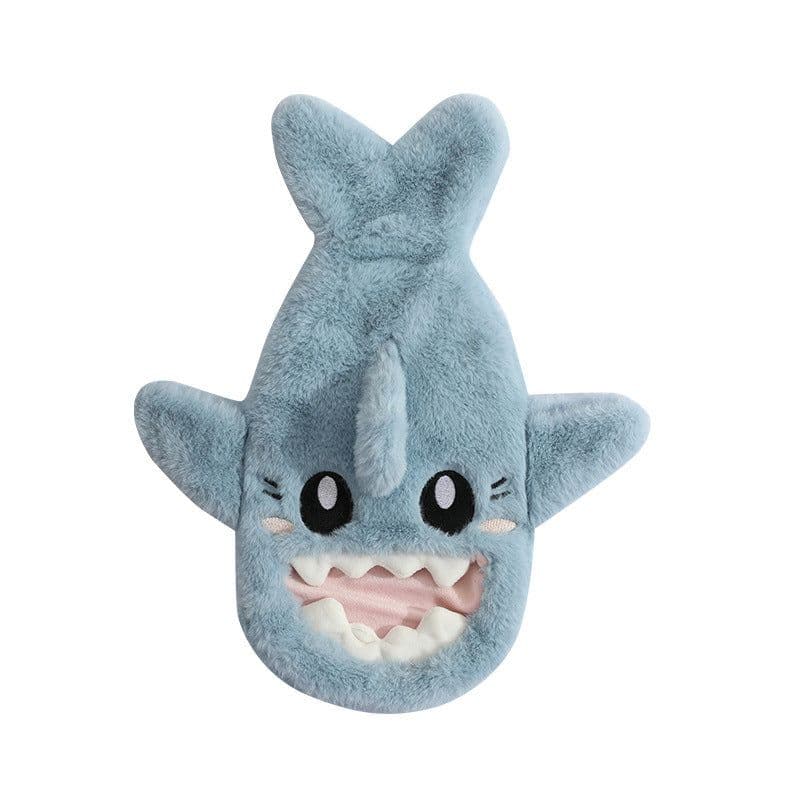 image-Purple Plush Hot Water Bottle 500ML - Removable Cover
