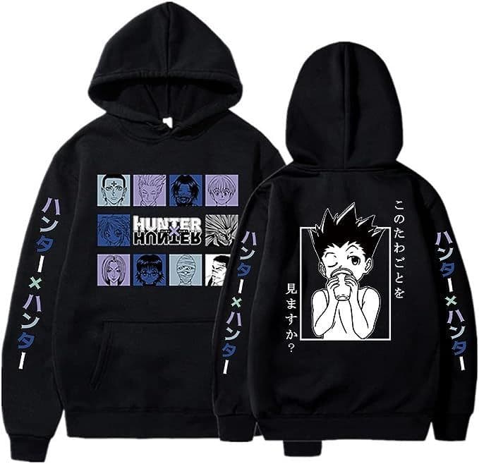 image-Men's & Women's Anime Hooded Hoodie - Large Size