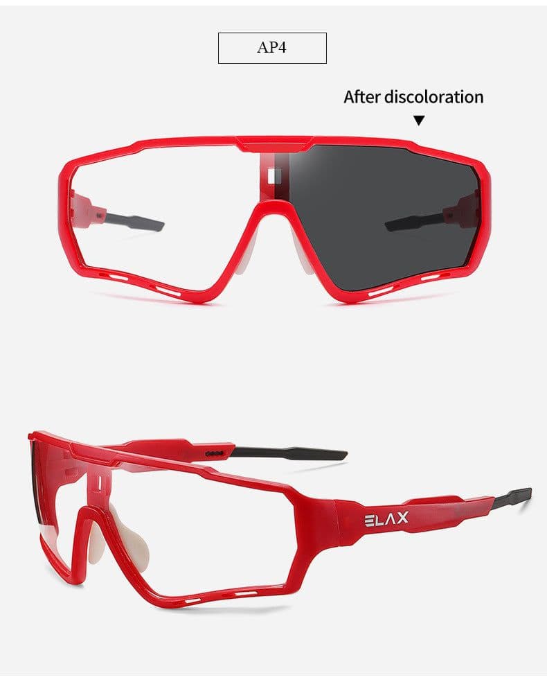 image-ELAX Cycling Glasses Color-Changing Windproof AP