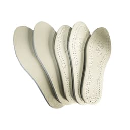 image-Orthopedic Leather Insoles - White Unisex Leg Correction