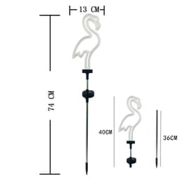 image-LED Flamingo Neon Garden Lights - Outdoor IP55 12-16hr
