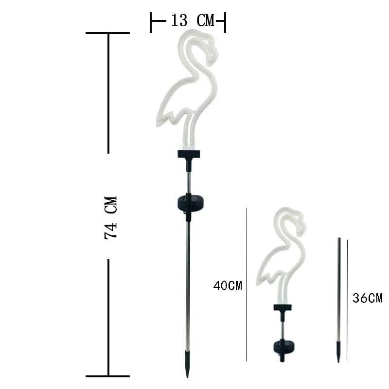 image-LED Flamingo Neon Garden Lights - Outdoor IP55 12-16hr
