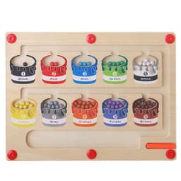 image-Educational Magnetic Pen Game for Kids, Wooden Concentration Toy, Ages 4-6