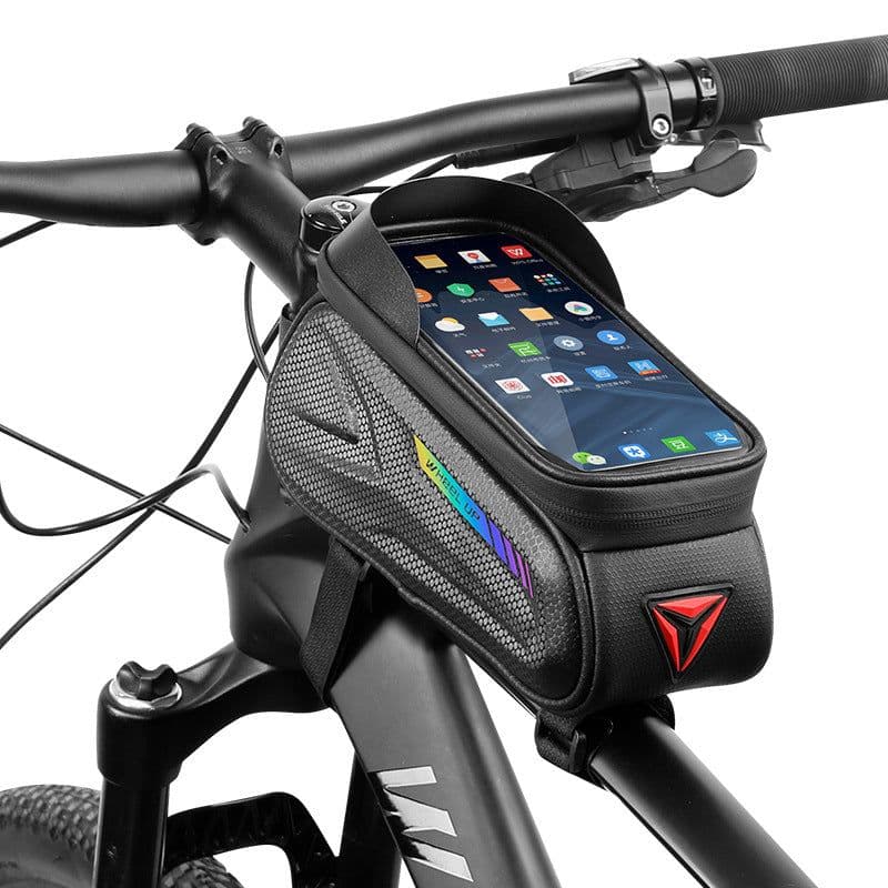 image-Hard Shell Bicycle Top Tube Bag - Waterproof 2.1L