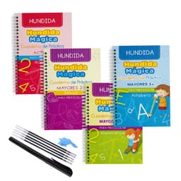image-Cross-border Spanish version of children's groove calligraphy practice book, pen control training, magic practice copybook and red tracing book