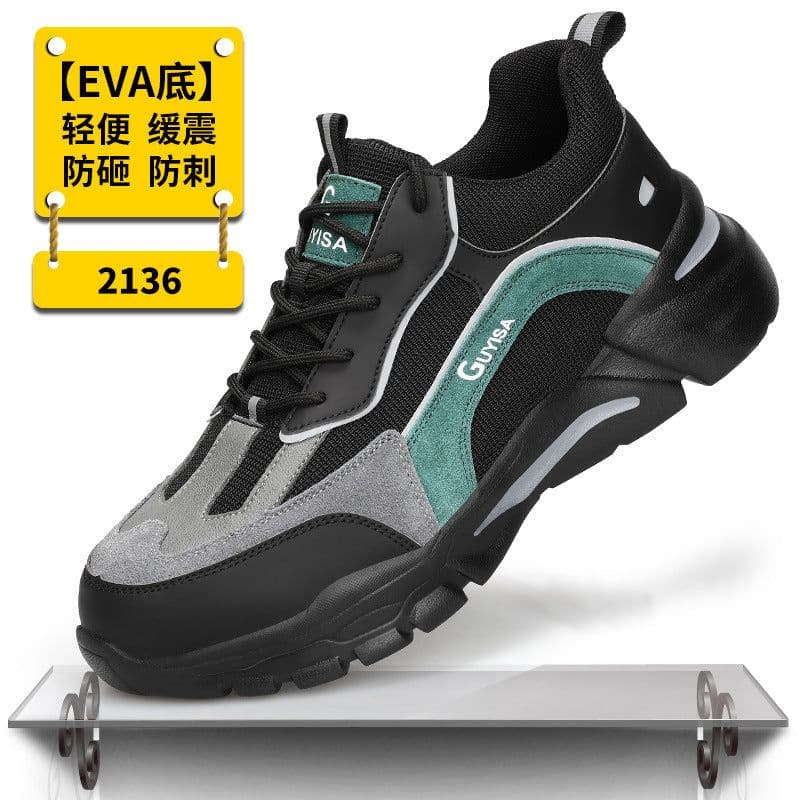 image-New labor insurance shoes, men's anti-smashing and anti-piercing steel-toed shoes