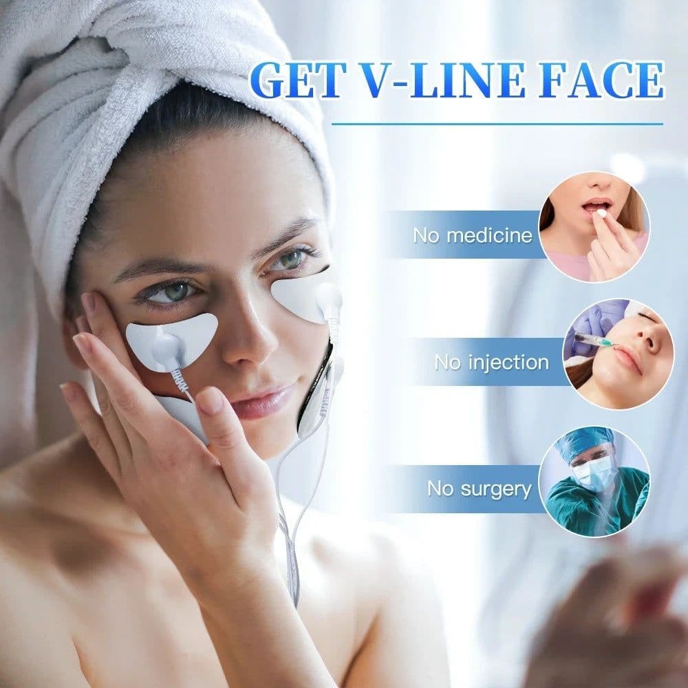 image-EMS Facial Massager - V-Face Micro-Current Firming Tool