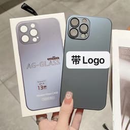 image-iPhone 14AG Frosted Glass Lens Film Case - Protective Cover 12