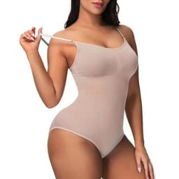 image-Dinifer Nylon Sexy Bra - XXXL Skin Color - High Elastic 3D Support