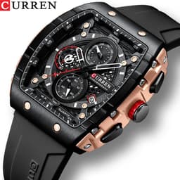 image-Curren 8442 Men's Quartz Watch Black