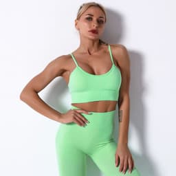 image-Nisha Women's Yoga Suit - Black Leggings Short Sleeve L