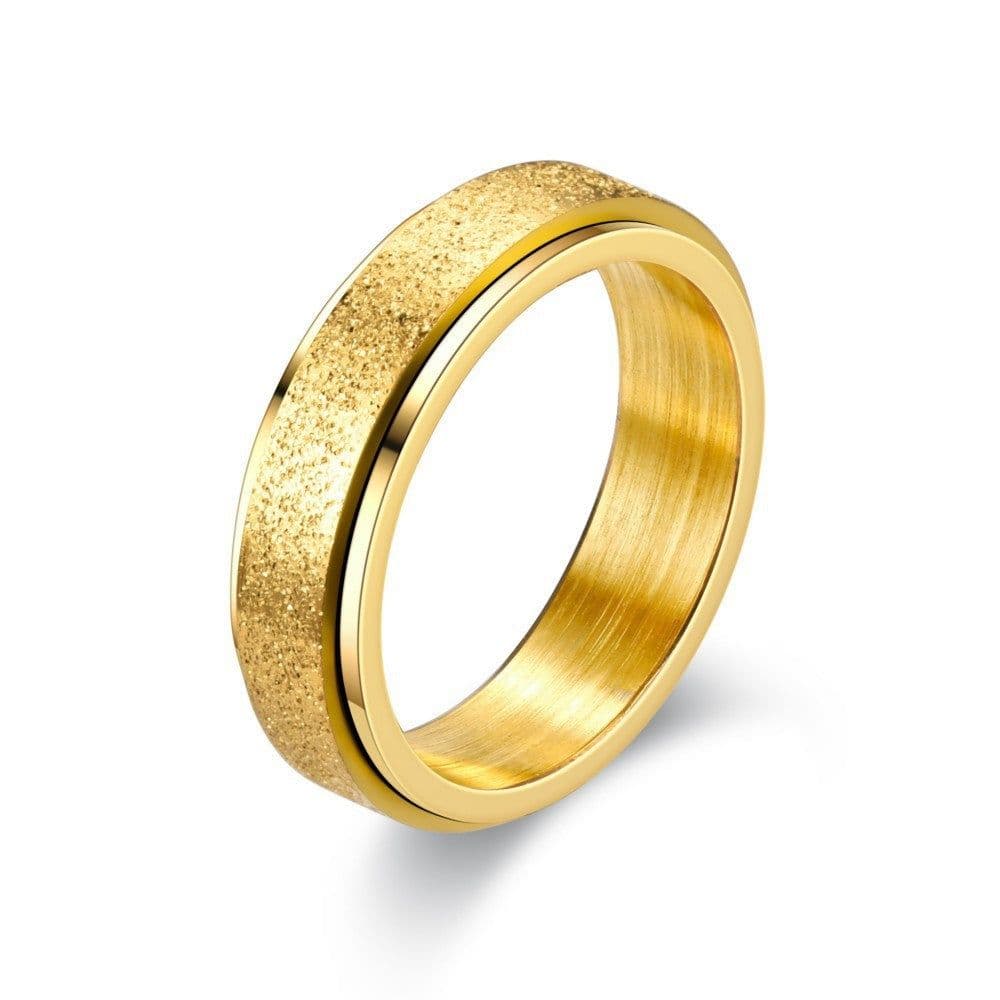 image-New simple transfer jewelry men's titanium steel rotatable beer bottle chain ring personality domineering ring