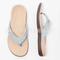 image-Women's Thong Slippers - Navy Blue Size 43