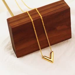 image-Titanium Steel Diamond Necklace - Women's Clavicle Chain
