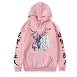 image-2021 couples wear autumn and winter new popular anime attack giant series illustration loose casual hooded sweater women