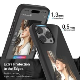image-Suitable for Apple 15 mobile phone case anti-drop 15pro new ink screen iphone15promax mobile phone protective case