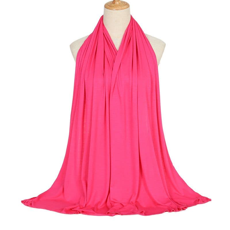 image-Modal Cotton Scarf - Long Soft Casual Solid Color